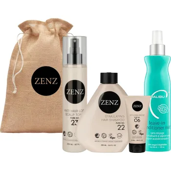 Kosmetická sada Dárková sada pro podporu růstu vlasů Zenz Scalp + kondicionér Malibu C zdarma + dárek zdarma