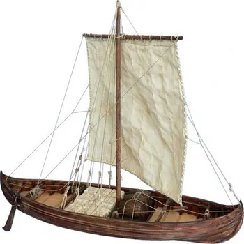 Plastikový model Dušek Vikingská loď Knarr 1:35 kit