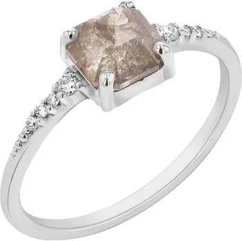 Prsten Jedinečný prsten se salt and pepper diamantem Korey