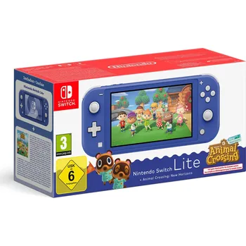 Herní konzole Nintendo Switch Lite - Blue + Animal Crossing New Horizons