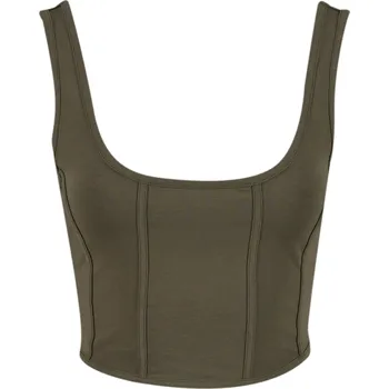 Dámské tričko Dámské triko URBAN CLASSICS TB7534 OLIVE M