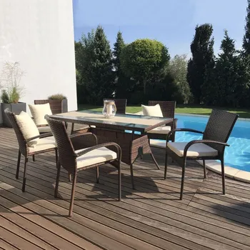 Zahradní sestava 13-dílný zahradní ratanový set Avenberg ESPERIA