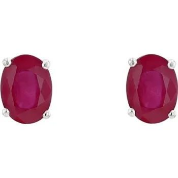 Náušnice Rubínové náušnice z 18k zlata Deepti