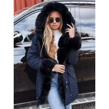 Dámský kabát Dámský kabát DSTREET TY5132 TMAVĚ MODRÁ S