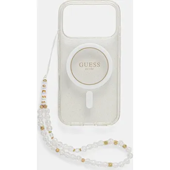 Telefonní příslušenství Obal na telefon Guess iPhone 17 Pro GUHMP17LHGCRELST průhledná TSP, vel. ONE SIZE