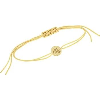 Náramek Stříbrný provázkový náramek Malý princ s liškou a gravírem