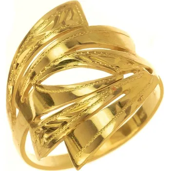 Prsten Argento 72601 Pozlacený stříbrný prsten - s ručním gravírem | Velikost prstenu: 57mm