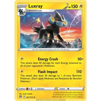 Karetní hra Luxray - 51/172 - Brilliant Stars Typ karty: Reverse Holo