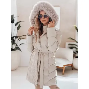 Dámský kabát Dámský kabát DSTREET TY4926 BÉŽOVÁ XL