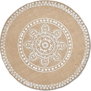 prostírání Zeller Prostírání Mandala lněné, průměr 38 cm