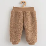 Kojenecké zimní tepláčky/kalhoty - TEDDY BEAR hnědé - New Baby, Velikost 56 (0-3m)