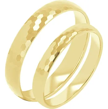 Prsten Zlaté tepané snubní prsteny Trevino