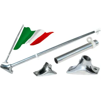 Člun NUTICHE Nerezový vlajkový stojan se základnou 60 cm