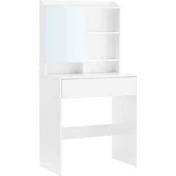 Toaletní stolek VASAGLE Toaletní stolek, 70x40x136cm, bílý Toaletní stolek