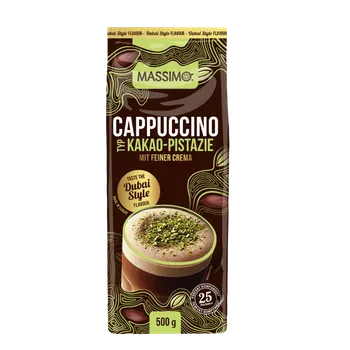 Káva Massimo Cappuccino Cacao Pistache 500 g