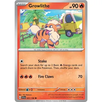 Karetní hra Growlithe 031/198 - Scarlet & Violet Typ karty: Reverse Holo