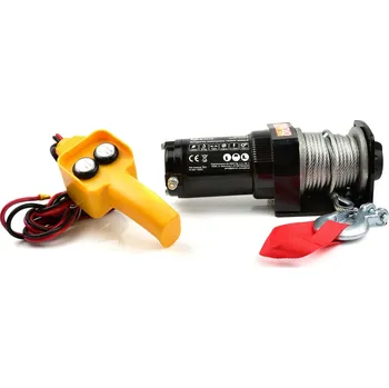 Elektrický lanový naviják 750 W/12 V, max. zatížení 907 kg, pro čtyřkolky - GEKO