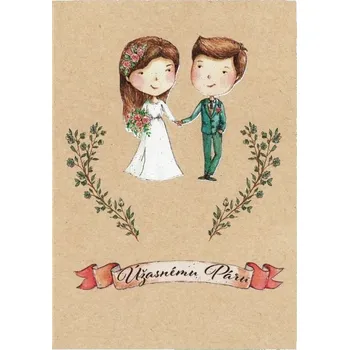 Přání k svatbě CTS61, kraft