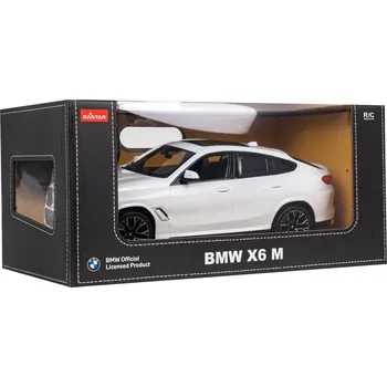 RC model auta BMW X6 M white RASTAR model 1:14 Dálkově ovládané auto + 2,4 GHz dálkové ovládání