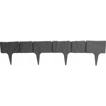 Zahradní obrubník Aga Plastová palisáda 390 cm Šedá