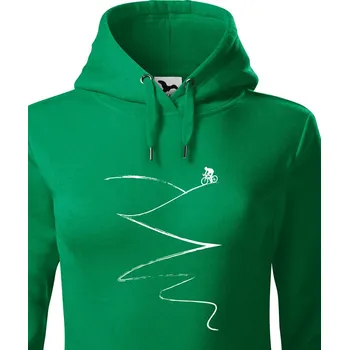 Dámská mikina Dámská mikina pro milovníky horských kol, Barva Zelená, Velikost XS, Canvas Dámská mikina Bezvatriko.cz 1685