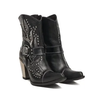 Pracovní obuv Kovbojská obuv NEW ROCK M-7919-S1 Černá 37