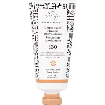 Pleťový krém Tónovaný pleťový krém na opalování SPF 30 Umbra Tinte (Physical Daily Defense) Drunk Elephant - 60 ml
