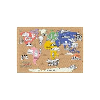 Dětská postýlka MONUMI XXL Omalovánky - Divy světa 4+