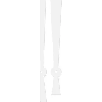 Kuchyňská minutka Hodinové ručičky kovové /147 - 0138 bílé E34.4973.006803