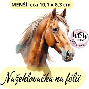 Nažehlovačky na fólii Nažehlovačka na fólii, KŮŇ ryzák, 1 kus Zvolte VELIKOST motivu ZDE:: Menší