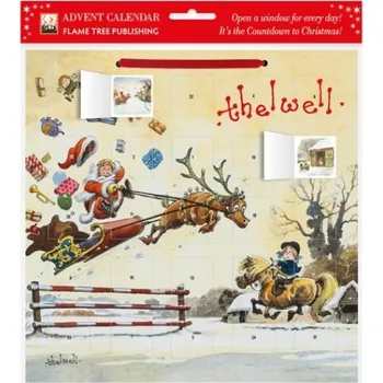 Cizojazyčná kniha Norman Thelwell: Showjumping Santa Advent Calendar (with stickers)