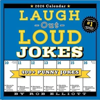 Cizojazyčná kniha Laugh-Out-Loud Jokes 2026 Wall Calendar - Elliott, Rob