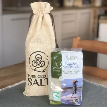Kuchyňská sůl Ryzí Keltská sůl HRUBÁ 1000g v dárkovém sáčku