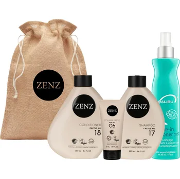 Kosmetická sada Dárková sada pro hydrataci a změkčení suchých a kudrnatých vlasů Zenz Cactus + kondicionér Malibu C zdarma + dárek zdarma