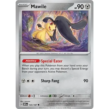 Karetní hra Mawile 143/197 - Obsidian Flames Typ karty: Reverse Holo