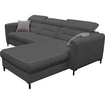 Sedací souprava IMPERIUM -PRAVÁ sedací souprava - látka TMAVĚ ŠEDÁ - MISTERIO 90/paspule Misterio 82 (ICON 2=2BALÍKY) kolekce (FI) (K250) NOVINKA