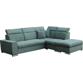 Sedací souprava ROMEO Levá - sedací souprava, látka TMAVĚ ZELENÁ Brooklyn bottle /poštářky Brooklyn bootle (FE) kolekce - "E" (K250) NOVÁ BARVA