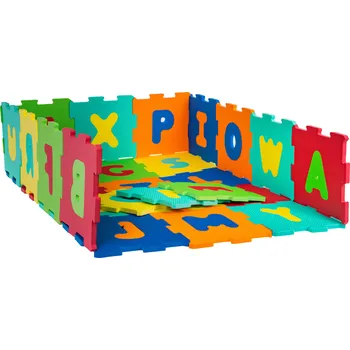 Hrací deka Dětská podložka s 26 hádankami 10m+ Abeceda + Odnímatelná písmena + EVA pěna + Jasné barvy