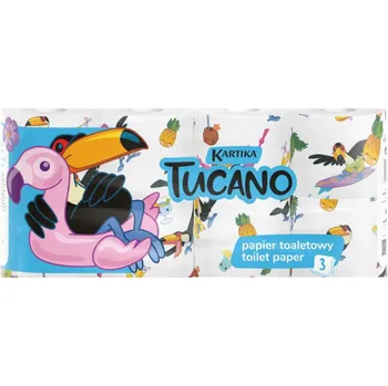 Toaletní papír Toaletní papír s potiskem 3 vrstvý 8 ks Tucano
