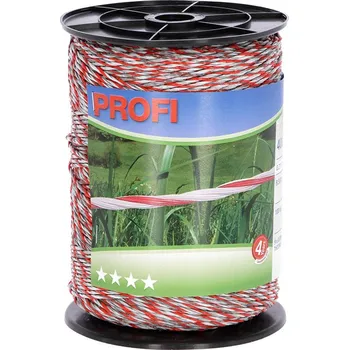 BRAVSON GROUP s.r.o. Ohradníkové lanko KERBL 59506 PROFI 400m, 9 x 0,25mm TriC, bílá/červená + Mololapka pásová na potravinové moly FeroBand v hodnotě 29,-