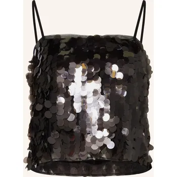 Mrs & Hugs Dámský Top S Flitry, černá, 38