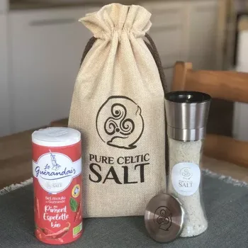 Koření Dárková sada Mlýnek + slánka s ESPLITTE CHILLI sol