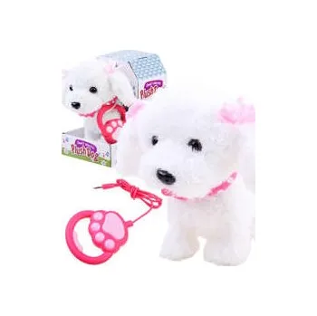 plyšák Interaktivní pes chodí a štěká ZA2857 - Bílý