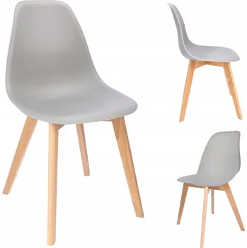 Jídelní židle Skandinávská plastová židle ADA šedá