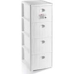 Stefanplast Elegance Slim 4 zásuvky bílá