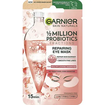Pleťová maska Regenerační oční textilní maska s probiotickými frakcemi Skin Naturals (Repairing Eye Mask) Garnier - 6 g