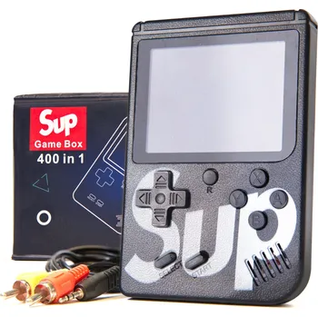 Herní konzole Ikonka Game Box 400 her černá