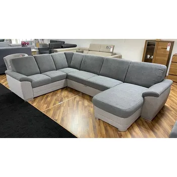 Sedací souprava BORNEO (BARELLO) 2SBL-R-3F-OSBP- Levá -sedací souprava korpus Misterio 80 sv. šedá / sedák, opěrák Misterio 90 tm.šedá - kolekce (ST) - "STA" (K250) NOVÁ LÁTKA