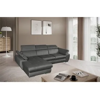 Sedací souprava BASTIEN MINI - LEVÁ rohová sedací souprava - látka TMAVĚ ŠEDÁ Sereno 694 (BOSTON L=2balíky) kolekce "MP" (K250) NOVINKA