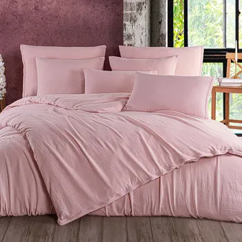 Povlečení 4Home Mušelínové povlečení Rosa růžové 140 x 200, 70 x 90 cm zipový uzávěr